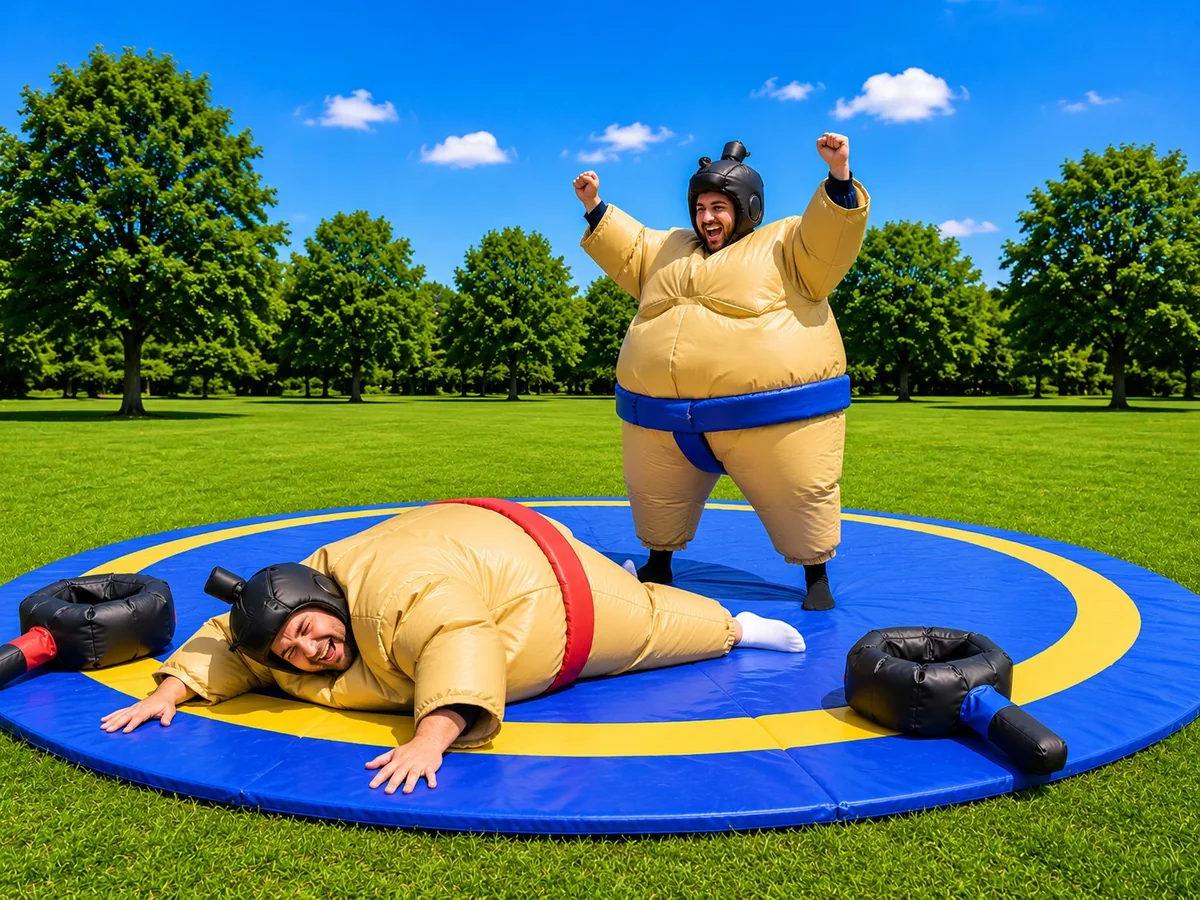 Jeu gonflable sumo — visuel de présentation